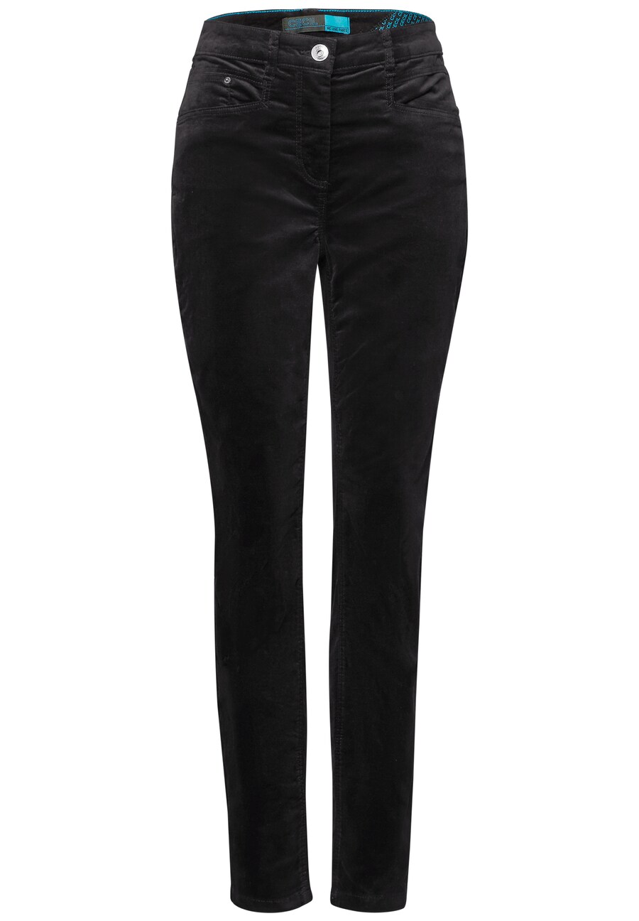 

Тканевые брюки CECIL Slim fit Pants, черный