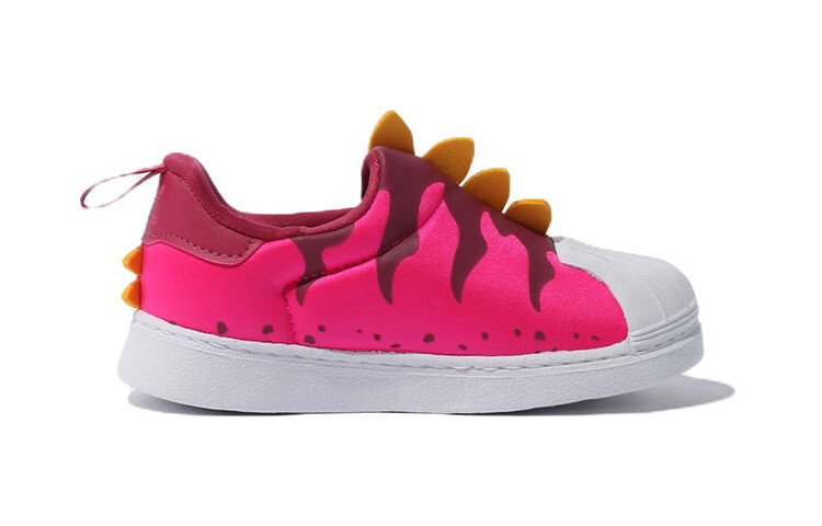 Слипоны Adidas Originals Superstar Series Toddler Shoes Baby декорированные, розовый — фото 2