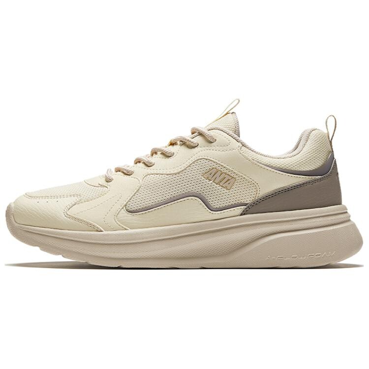 

Кроссовки ANTA Life Collection Lifestyle Shoes Women's Low-top Light Beige/white Chalk Color/pine Smoke Gray, бежевый