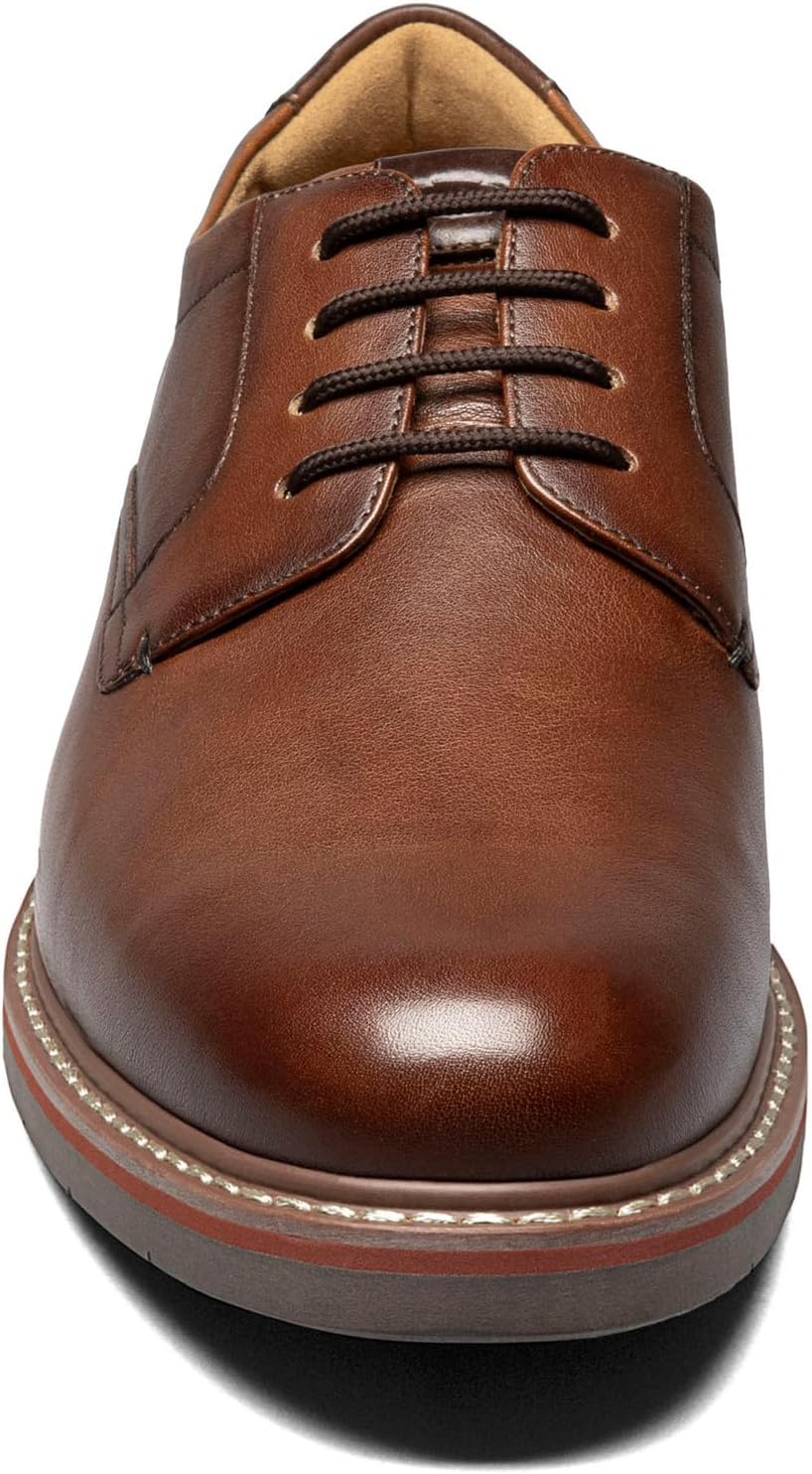 Мужские оксфорды Florsheim Norwalk с plain toe, Cognac — фото 3