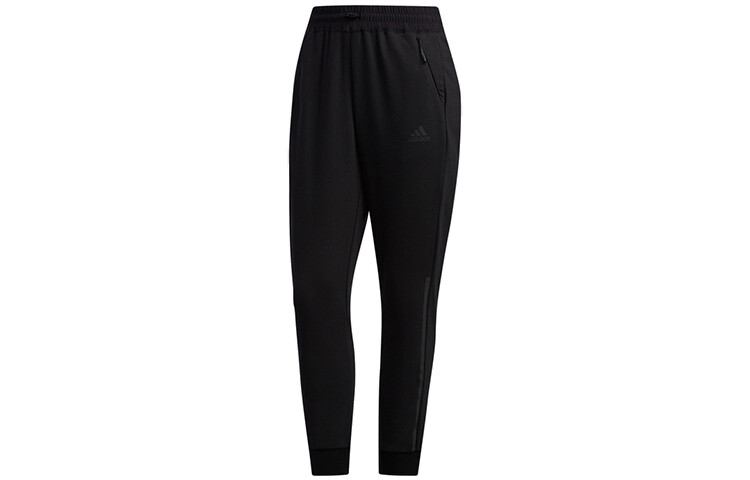 

Трикотажные спортивные штаны женские черные Adidas