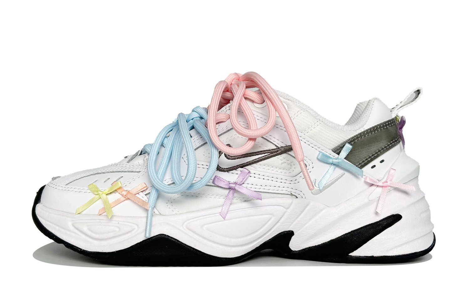 

Женские низкие кроссовки M2K Chunky, розовый/синий/белый Nike
