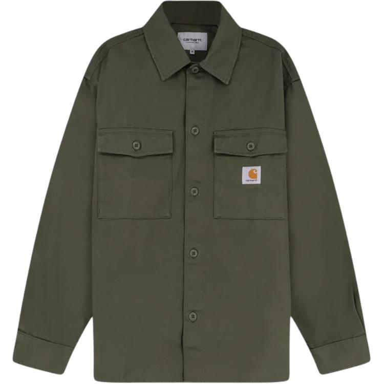 

Куртка с накладными карманами на пуговицах Carhartt Wip, зеленый