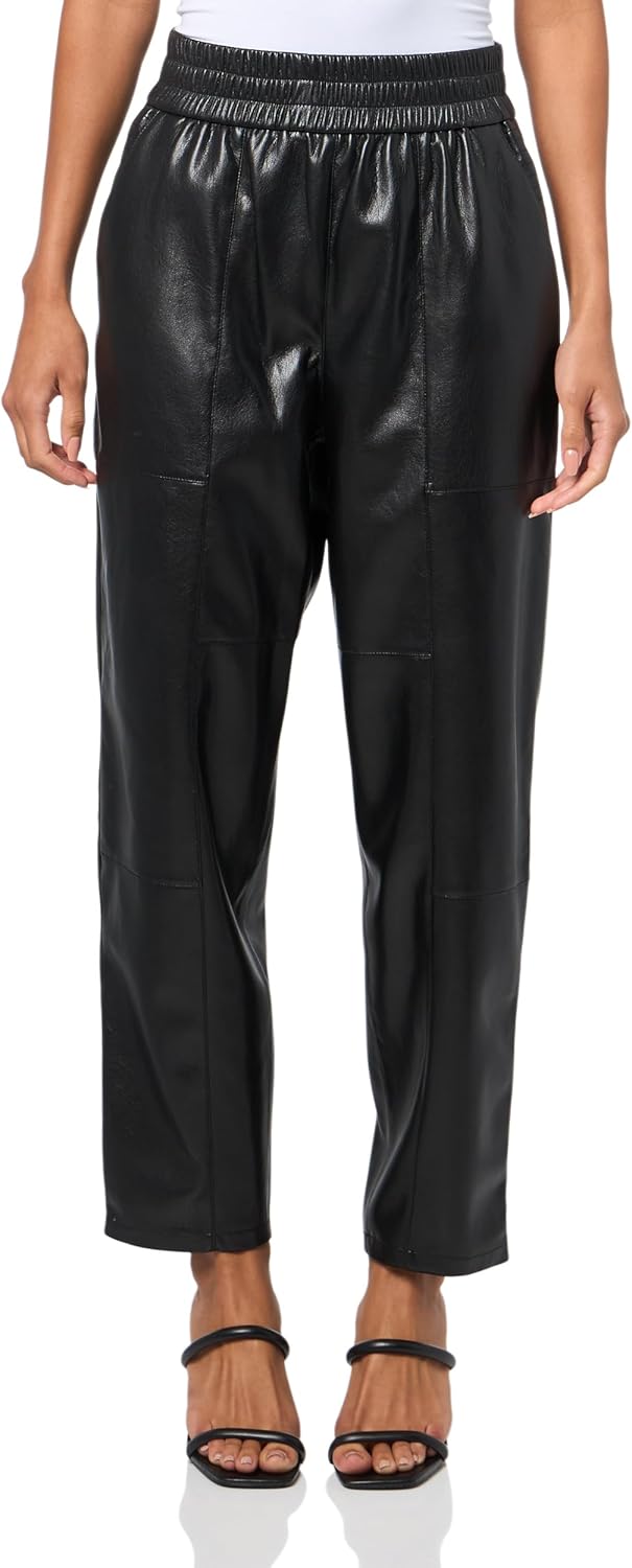 

BOSS мужские кожаные джоггеры Taiya Friendly, Black Oil