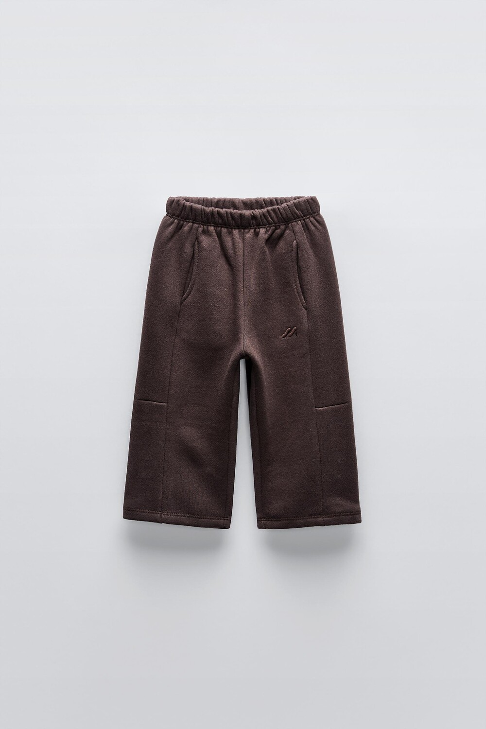 

Вышитые брюки ZARA, цвет dark aubergine