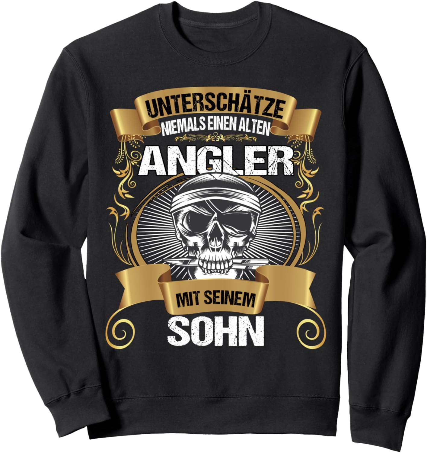 

Футболка с надписью «Ангел-папа, рыбак, сын, ангел, старик» Angler Angeln Papa Angel Vater Sohn Geschenk, черный