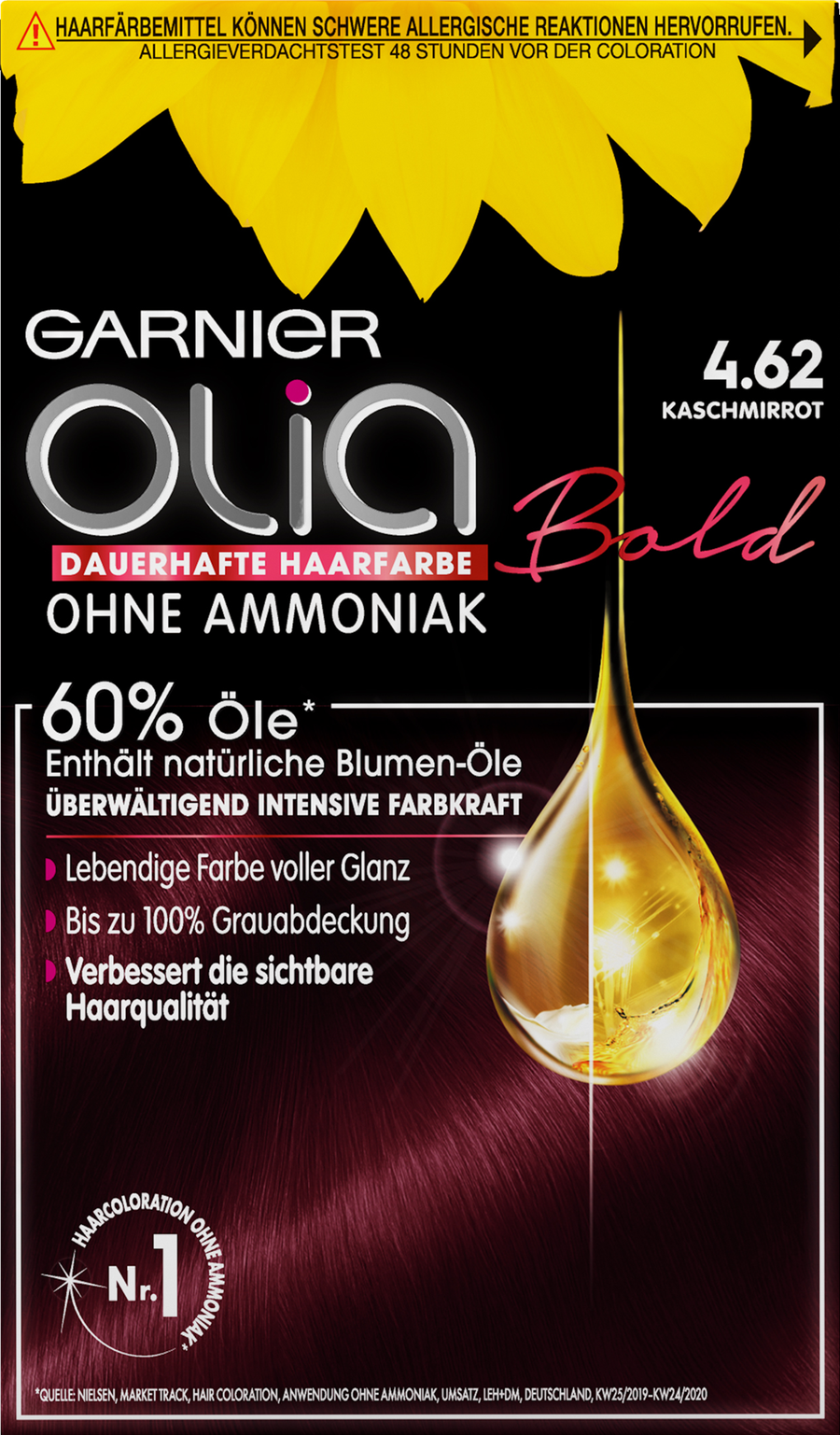 

Краска для волос Garnier Olia Dauerhafte Haarfarbe Coloration 4.62 Kaschmirrot