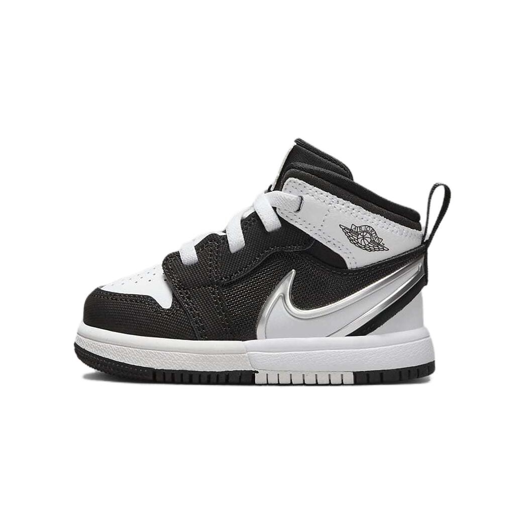 Кроссовки Air 1 Toddler TD Mid-top черного/белого цвета Jordan, черный/белый