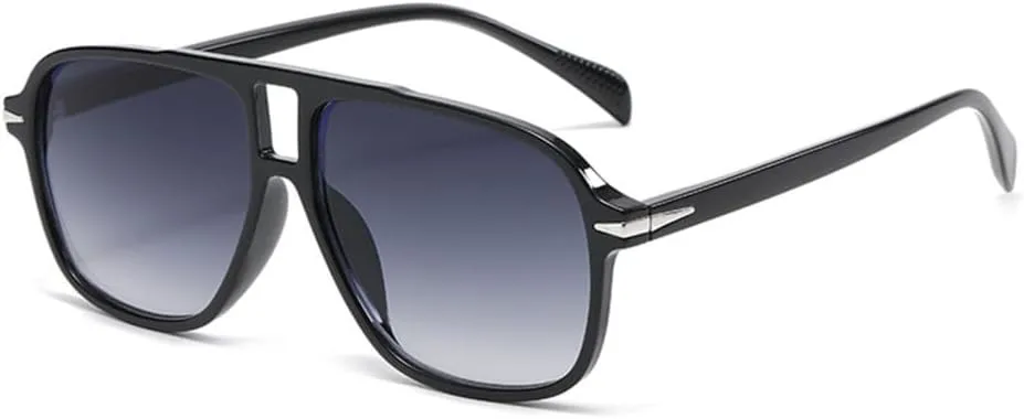 

Мужские солнцезащитные очки в стиле ретро с защитой от УФ-излучения UV400, декоративными заклепками и синими линзами, женские солнцезащитные очки generic, 3