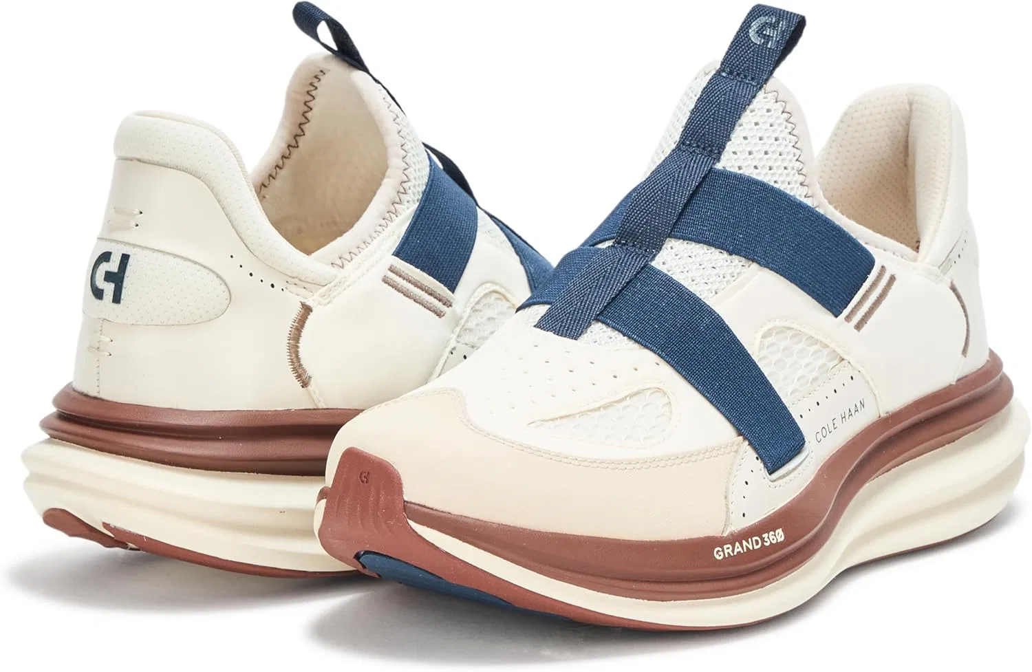 Мужские беговые кроссовки Cole Haan Original Grand Quadstar Monkstrap, Ivory Ancient Scroll Big Dipper Scotch — фото 3