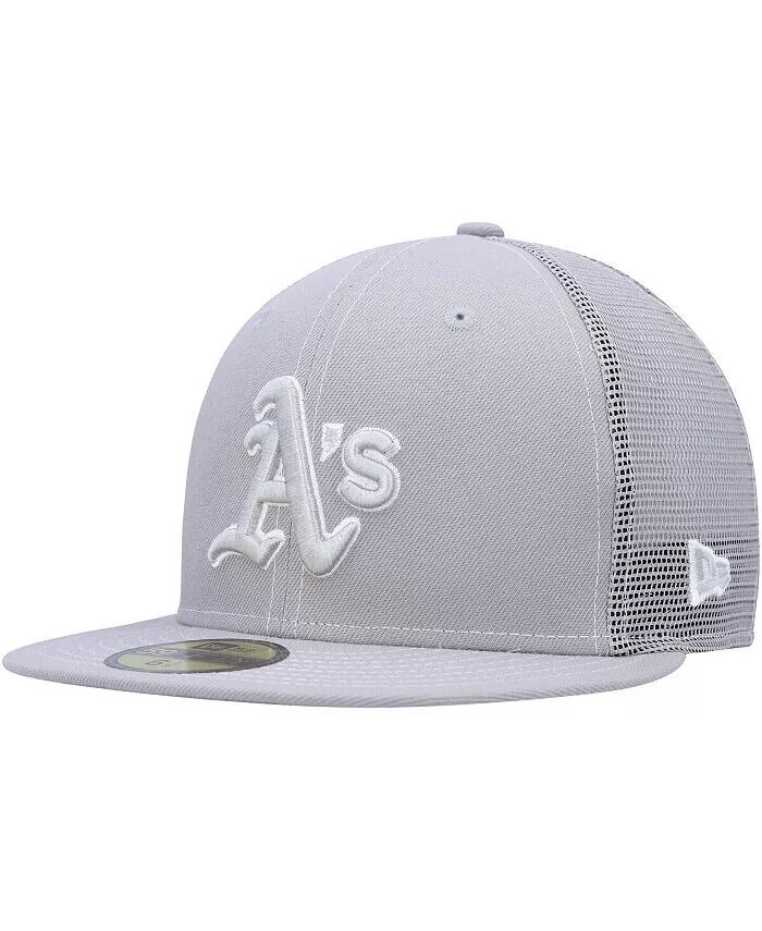 

Мужская серая кепка приталенного кроя Oakland Athletics 2023 для тренировки мяча на поле 59FIFTY New Era