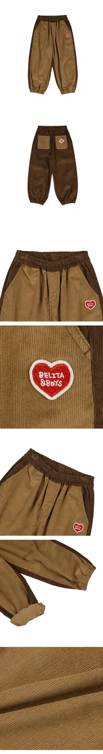 Детские вельветовые джоггеры Belita&Boys, бежевые — фото 4