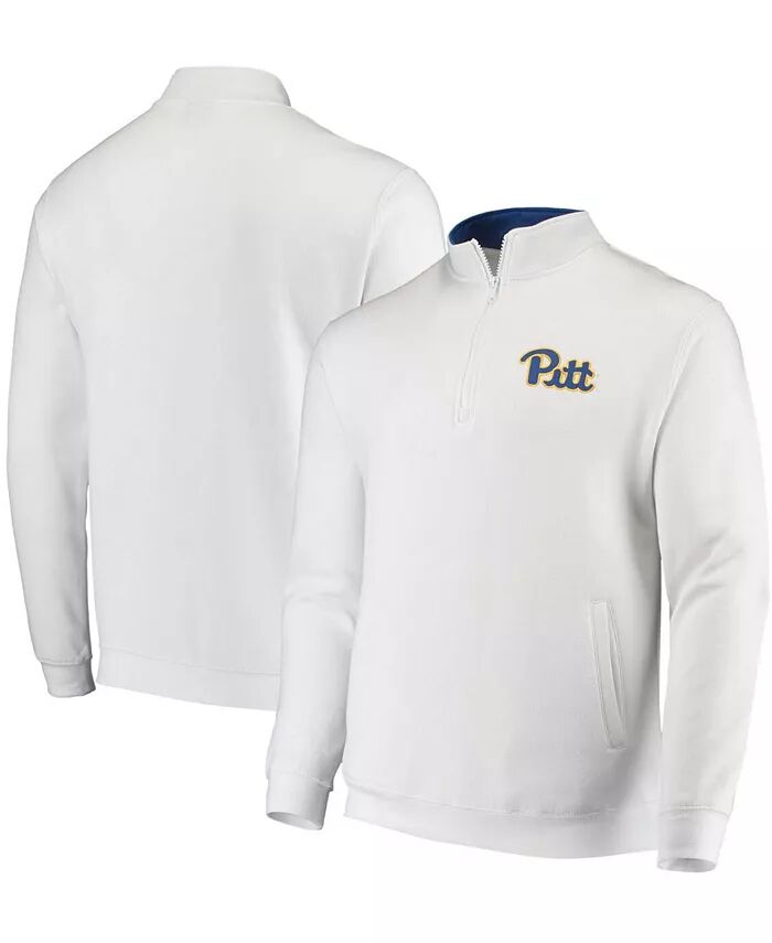 

Мужская белая толстовка Pitt Panthers Tortugas Logo Quarter-Zip Colosseum