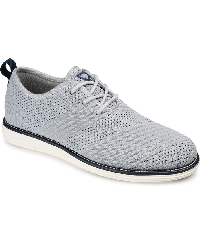 

Мужские модельные туфли Novak широкой ширины Tru Comfort из пенопласта со шнуровкой и круглым носком Vance Co., серый