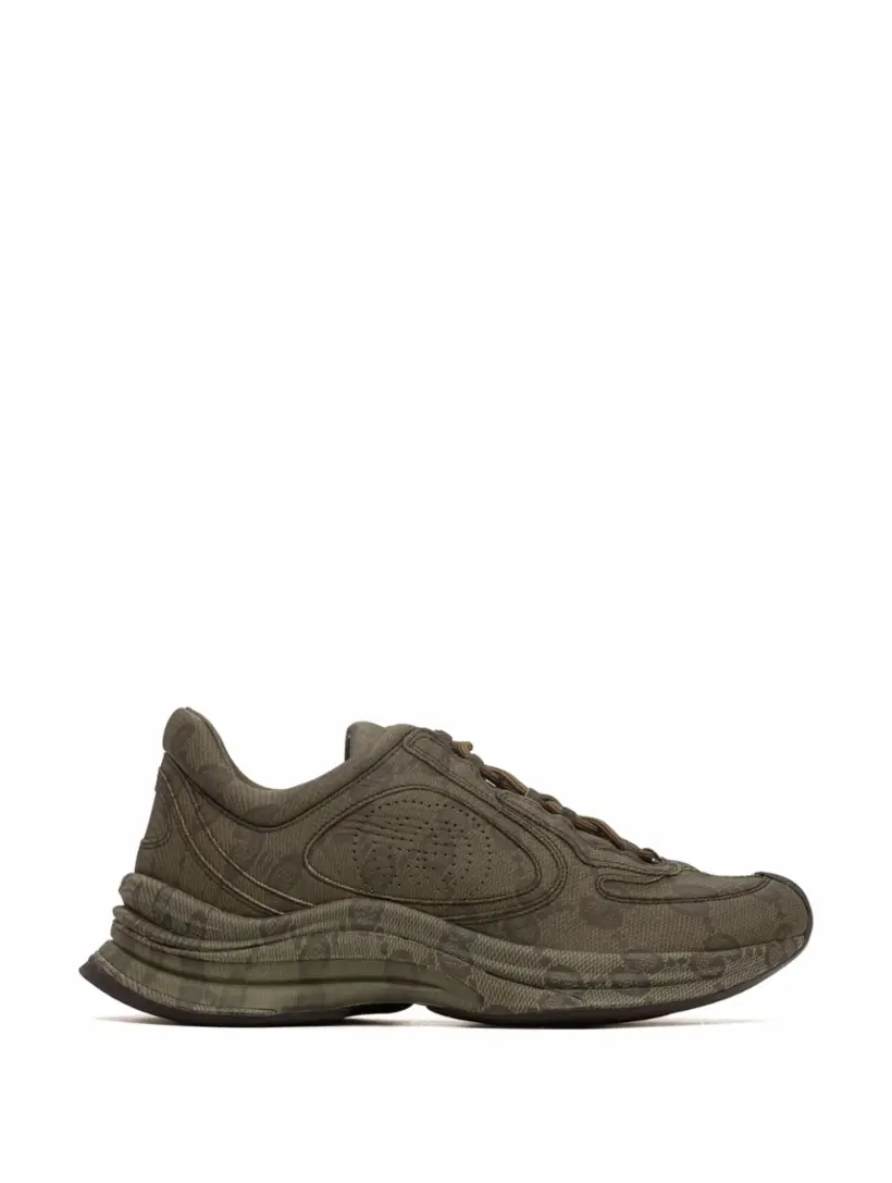

Кожаные кроссовки Gucci Run Gucci, зелёный