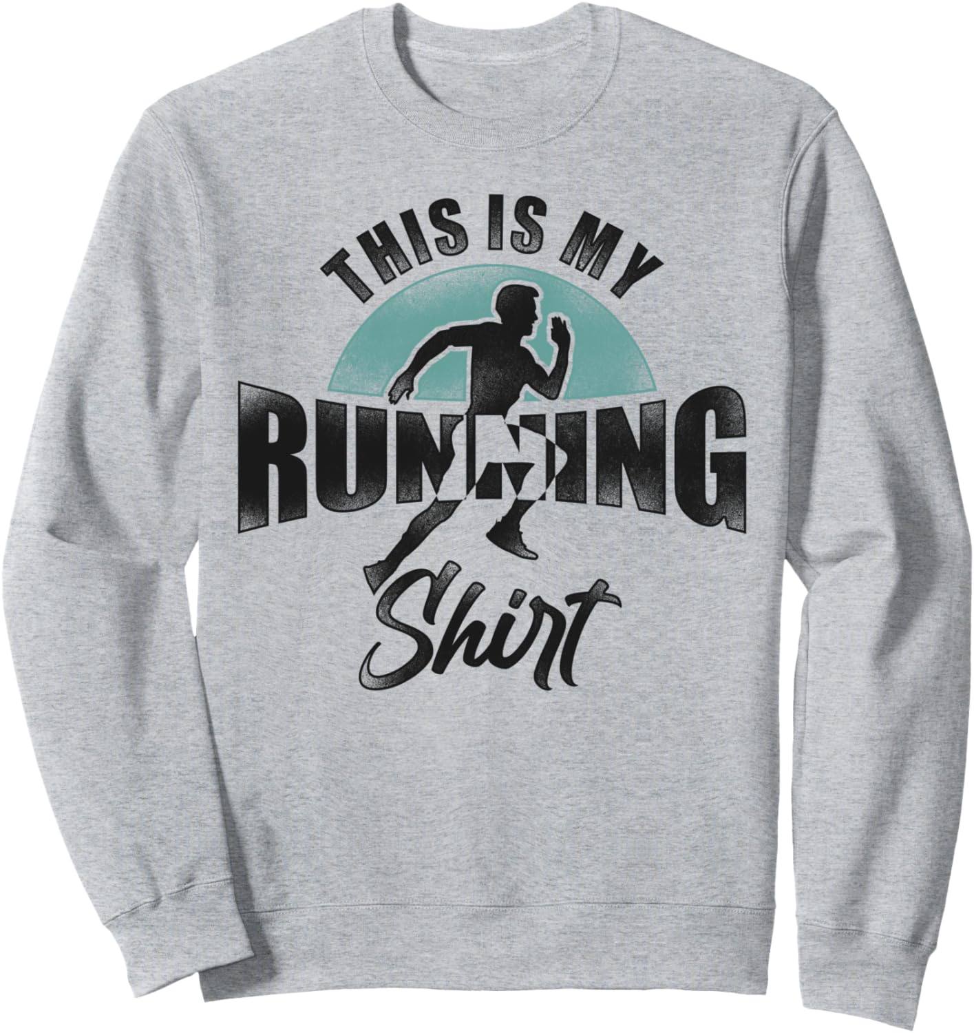 

Винтажная толстовка для бегуна на полумарафон «This Is My Running», серая (серый меланж), размер S Funny Running Jogging Jogger Hd0