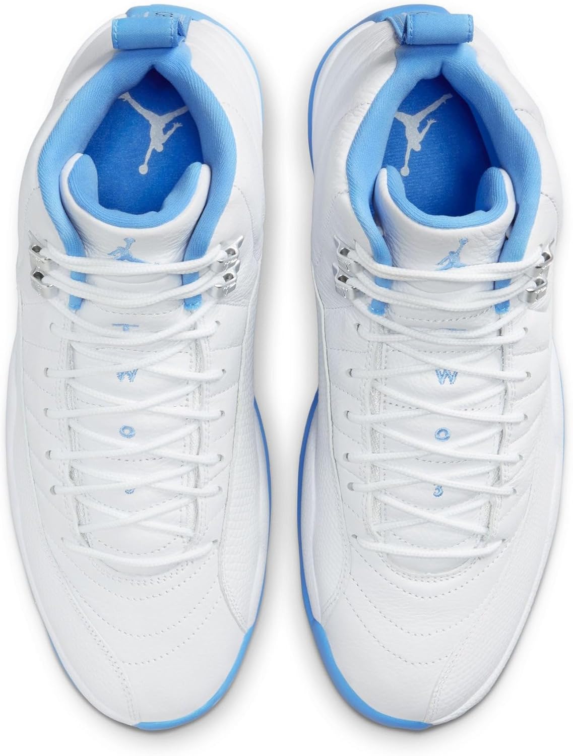 Кроссовки Air Jordan 12 Retro (белый/синий университетский) Nike — фото 4