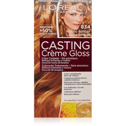 

Краска для волос L'Oreal Paris Casting Creme Gloss 834 Янтарный блондин 125G
