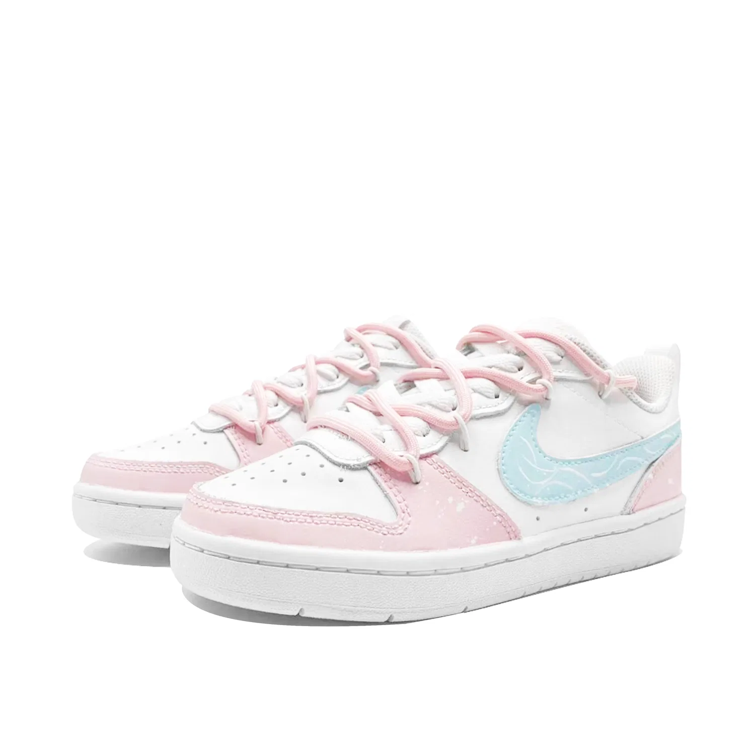 Кроссовки детские Nike Court Borough Pink Blue — фото 4