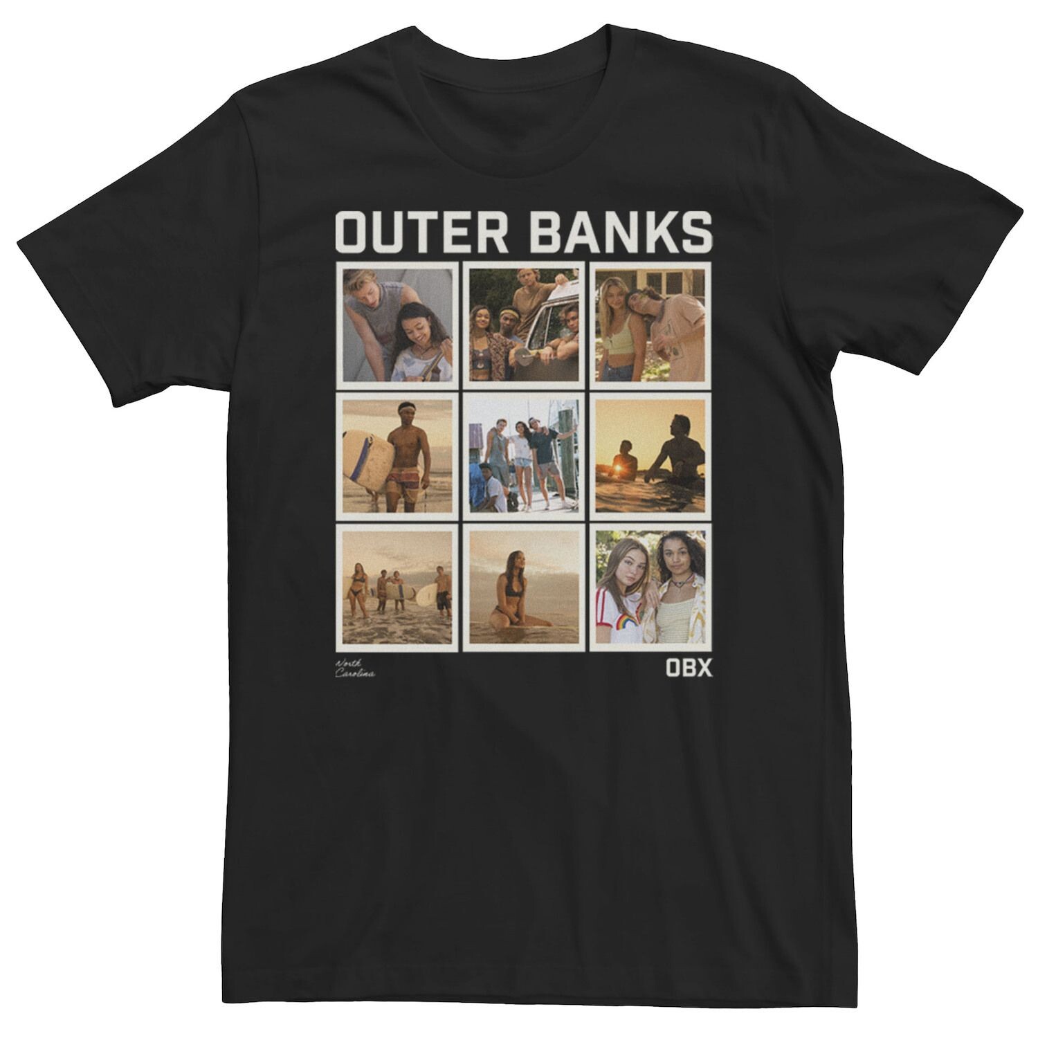 

Мужская футболка Outer Banks с портретными панелями Licensed Character