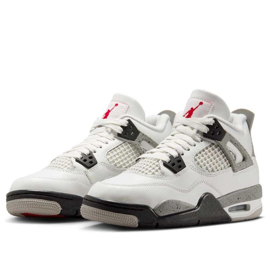 Кроссовки (GS) Air Jordan 4 Retro 'White Cement' 2025, белый