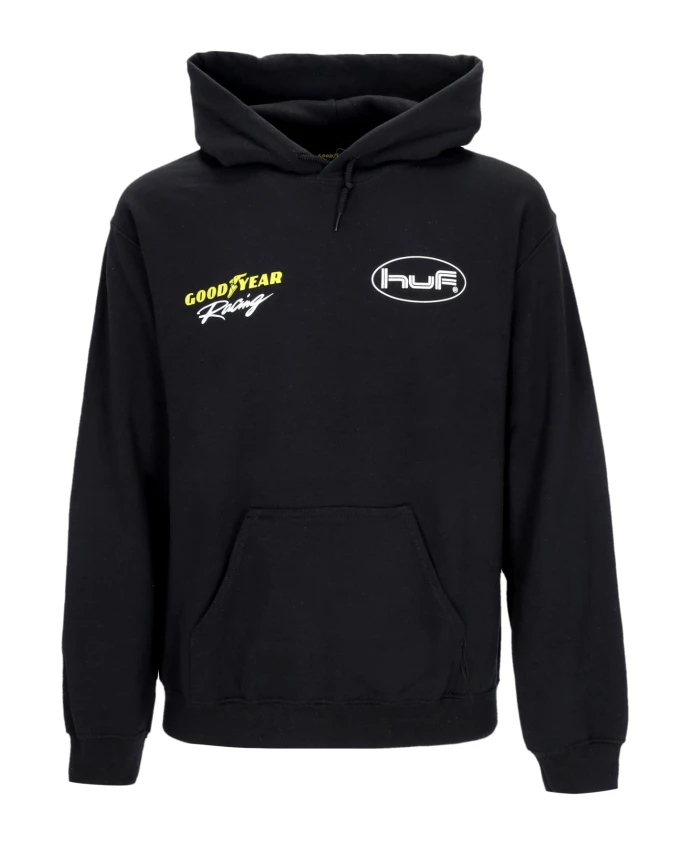 

Черная толстовка Goodyear с капюшоном и карманом-кенгуру. Huf, черный