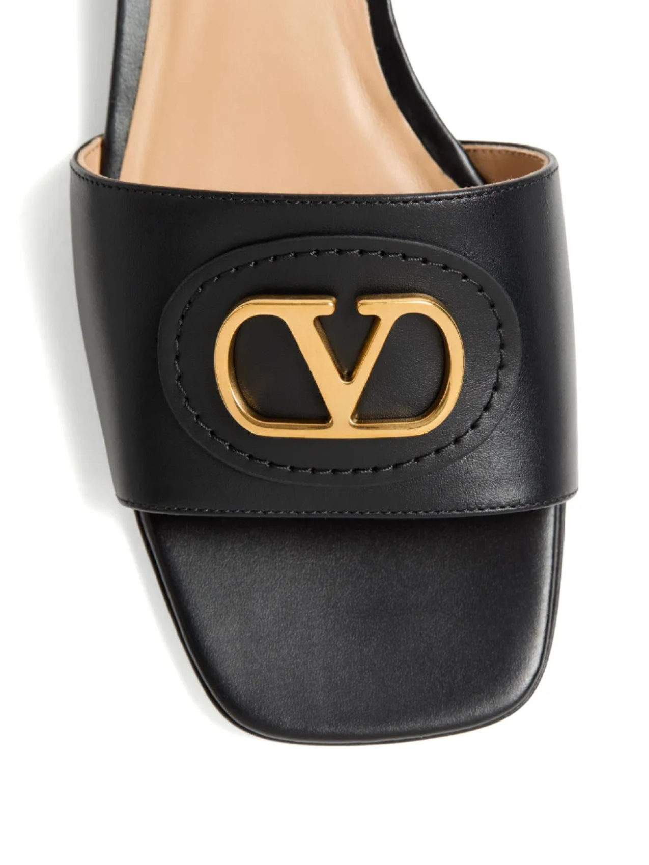 Valentino Garavani сандалии с логотипом VLogo Signature, черный — фото 4