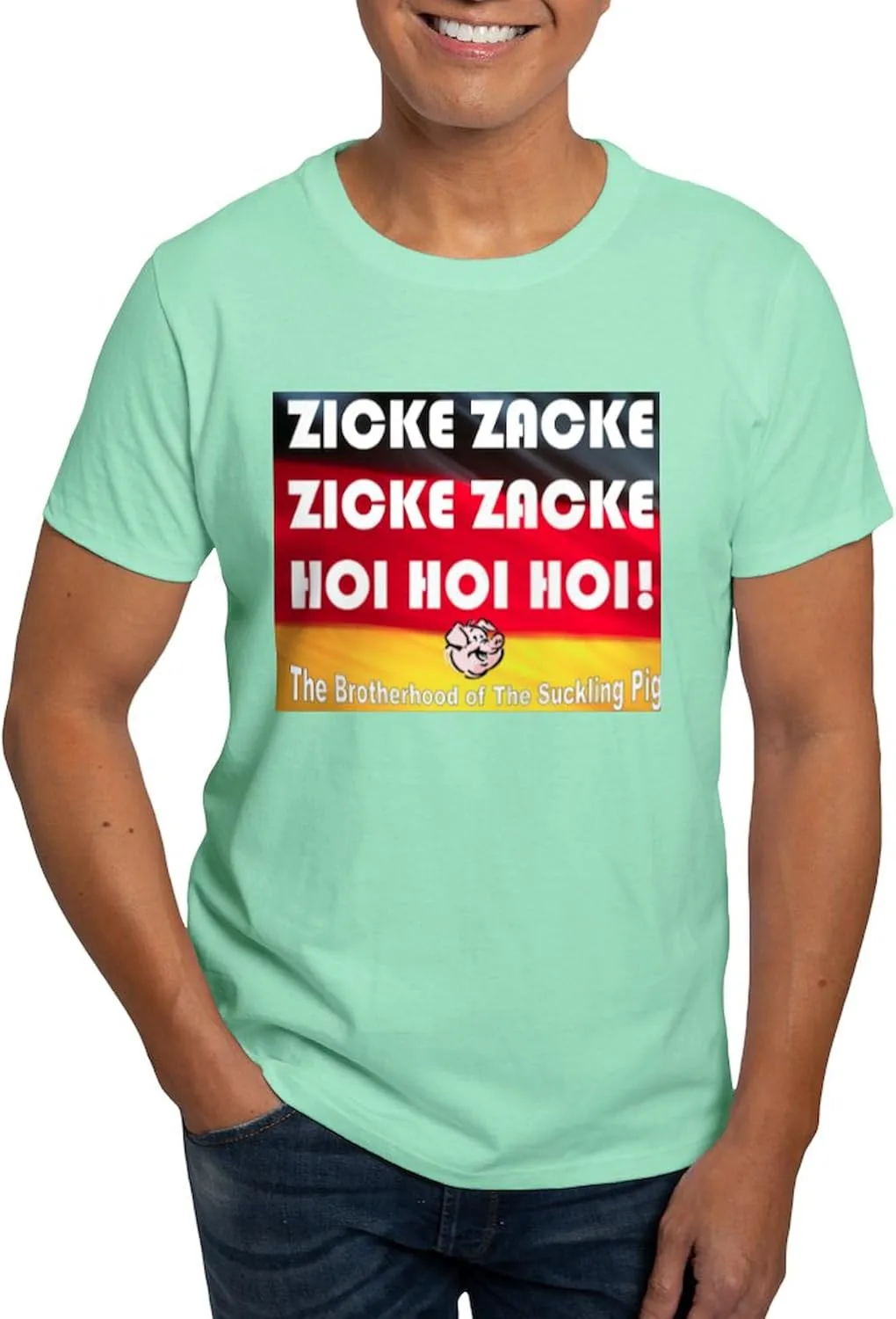 

Футболка мужская 3 Zicke Zacke, 100% Cotton, Classic Graphic White CafePress
