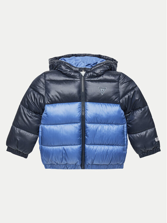 

Пуховик стандартного кроя Guess, синий