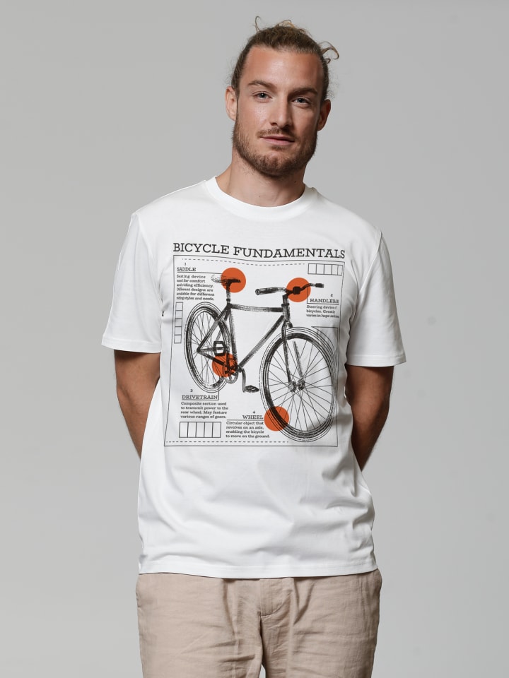 

Футболка wat Apparel T-Shirt Fahrrad Grundlagen, белый