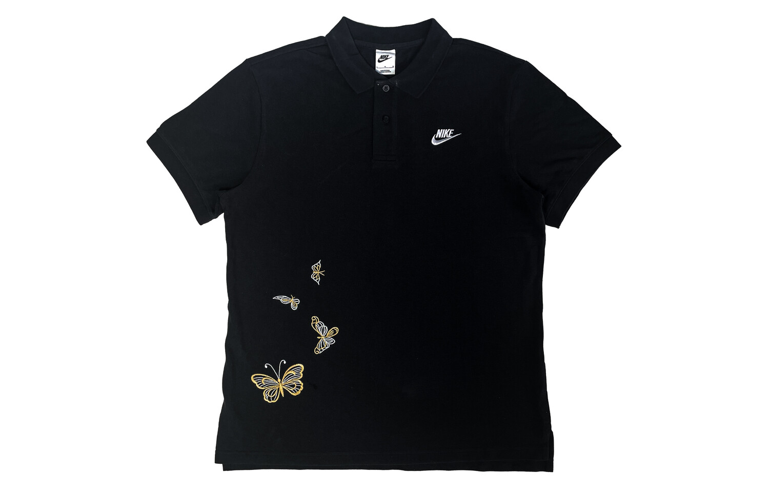 

Спортивная флисовая рубашка-поло для мужчин, черная Nike, черный