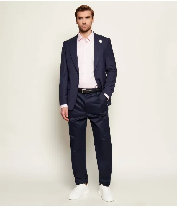 H-Hank-S-Kent-C1-232 футболка slim fit Boss, пудрово-розовый — фото 2