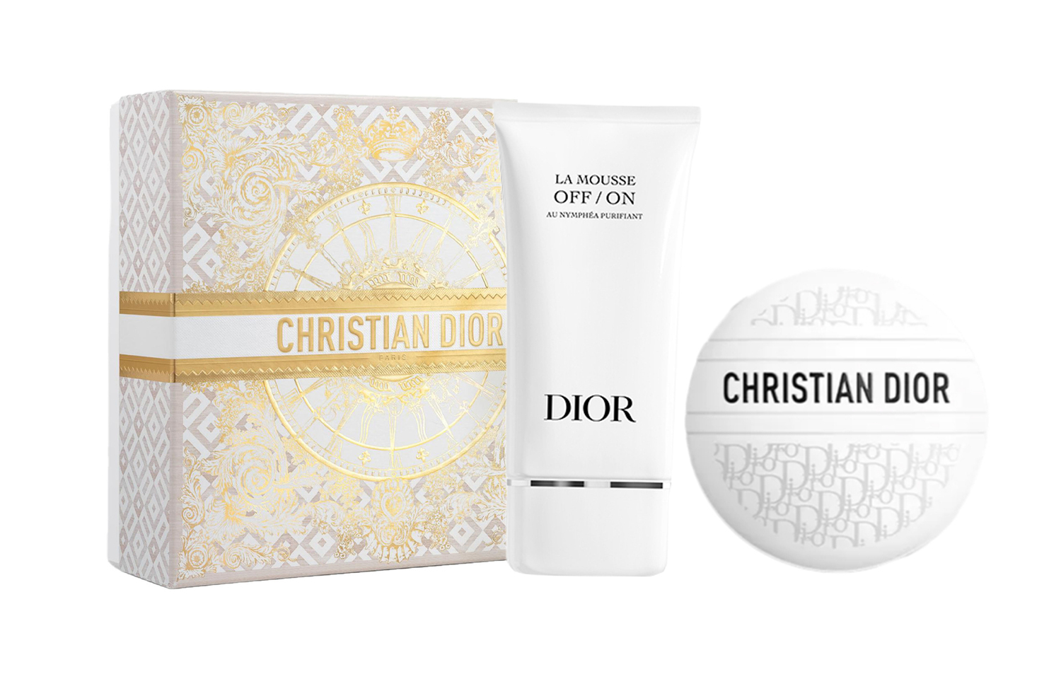 

Новогодний лимитированный монограммный дорожный набор для ухода за кожей увлажняющий и питательный очищающее средство 50мл+150мл DIOR