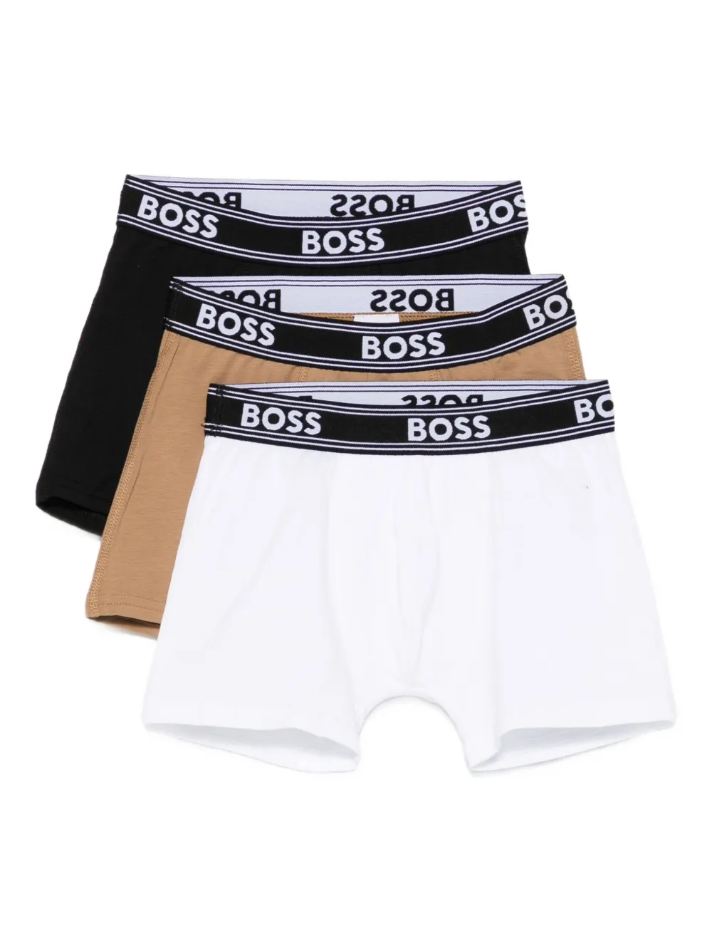 

Боксеры с логотипом на поясе (набор из трех штук) BOSS, белый