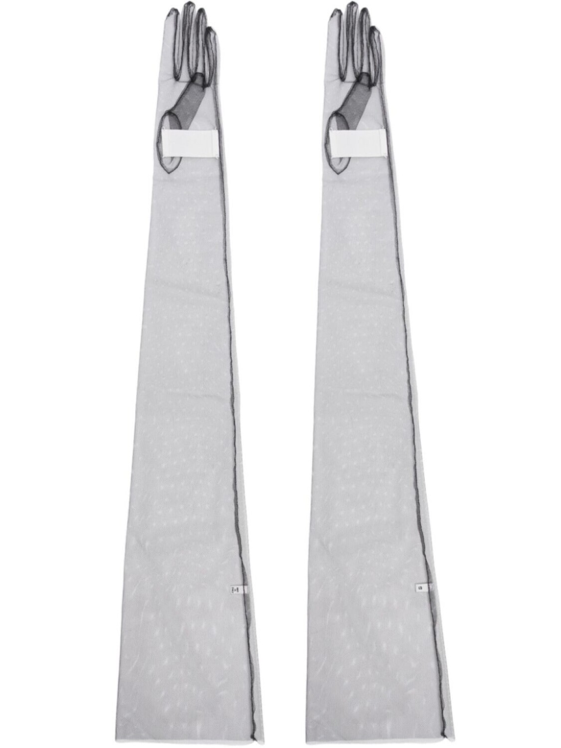 

Длинные прозрачные перчатки Maison Margiela, черный