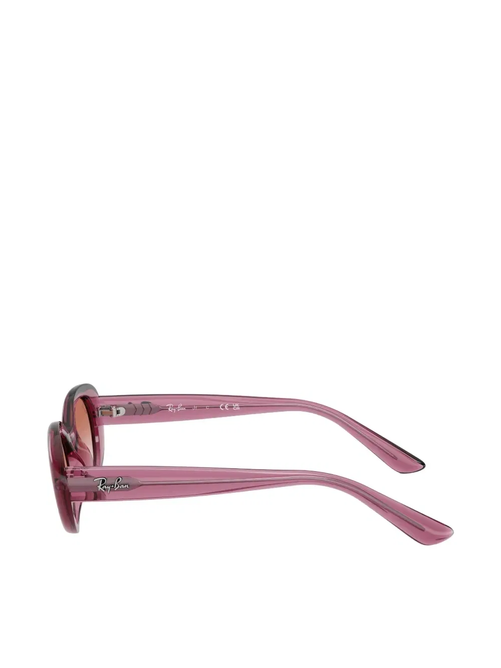 Солнцезащитные очки в овальной оправе Ray-Ban Junior, розовый — фото 3