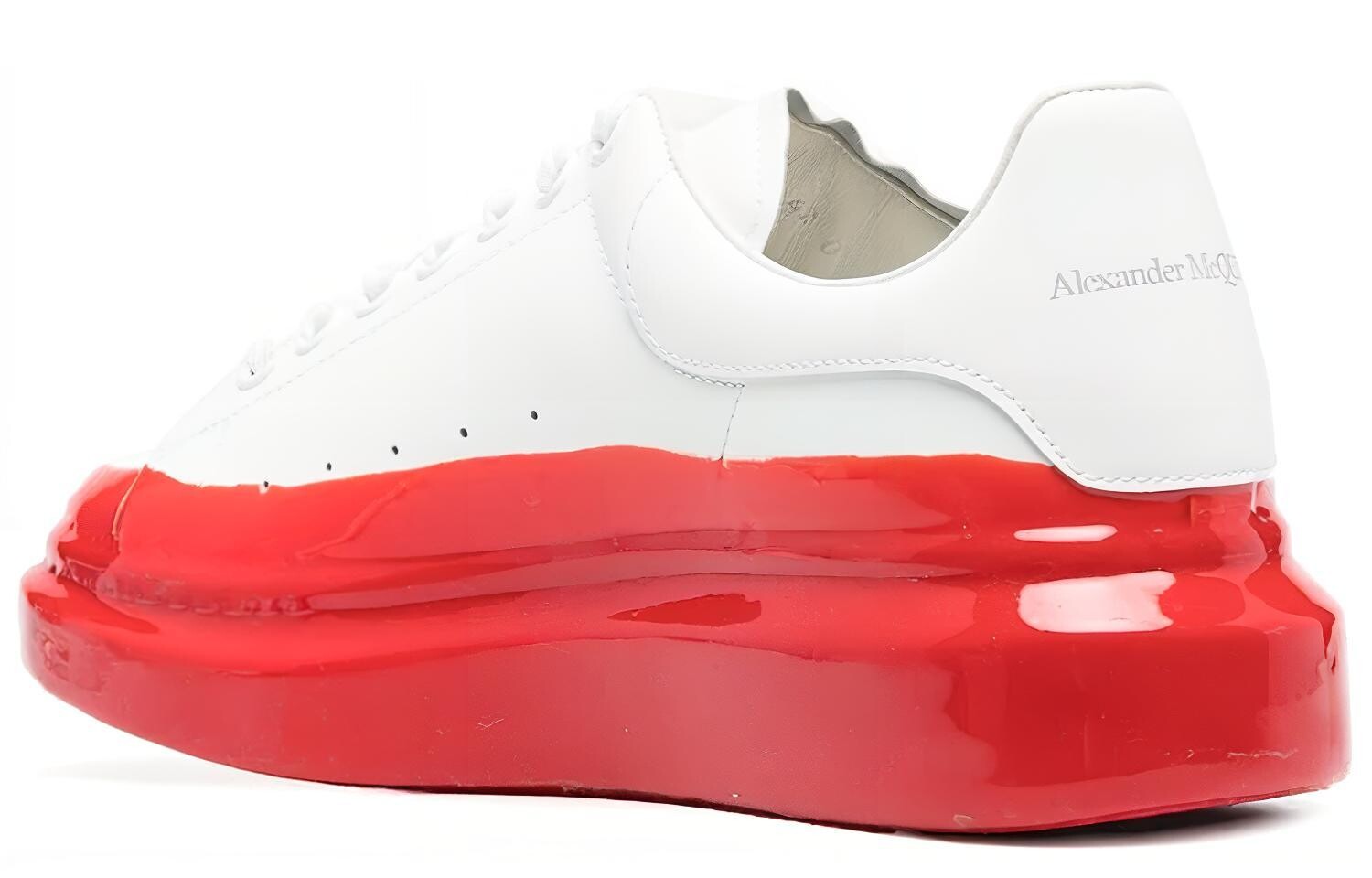 Кроссовки мужские Alexander Mcqueen, белый/красный — фото 2