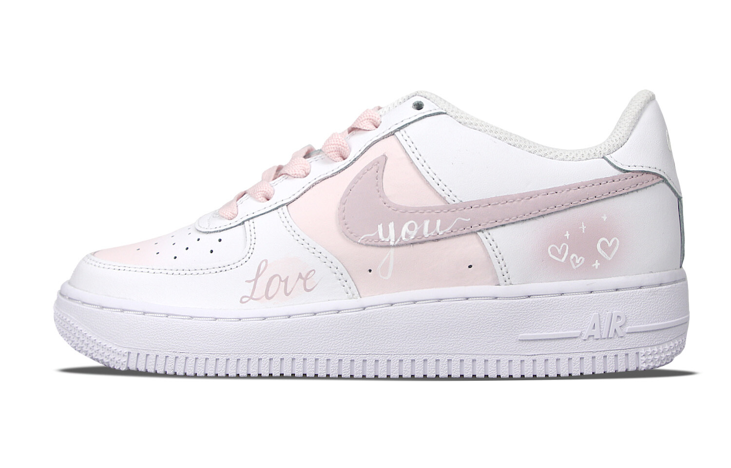 

Кроссовки Nike Air Force 1 Skateboard Shoes Women's Low-Top Pink/White, Белый, Кроссовки Nike Air Force 1 Skateboard Shoes Women's Low-Top Pink/White