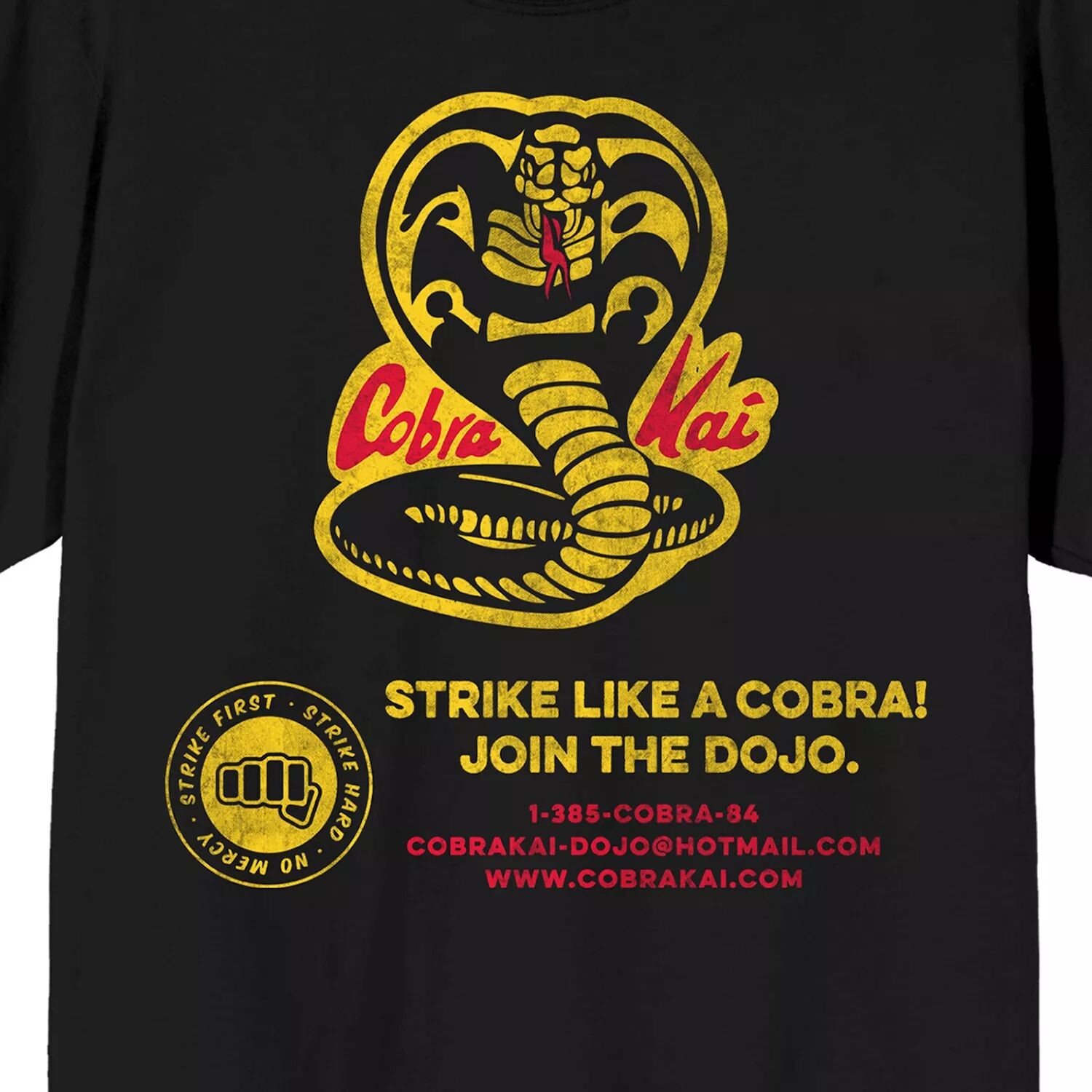 

Мужская футболка с надписью Cobra Kai и логотипом Sign-Up Licensed Character