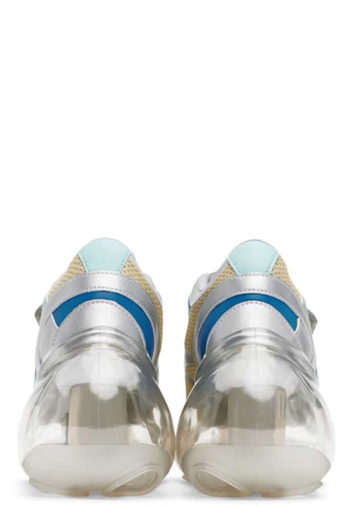 Эксклюзивные кроссовки SSENSE Off-White & Blue JennyFax Edition Bubble Sneakers I'm Sorry by Petra Collins — фото 2