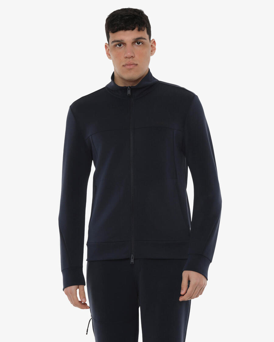 

JAKED Темно-синяя мужская синтетическая толстовка для фитнеса