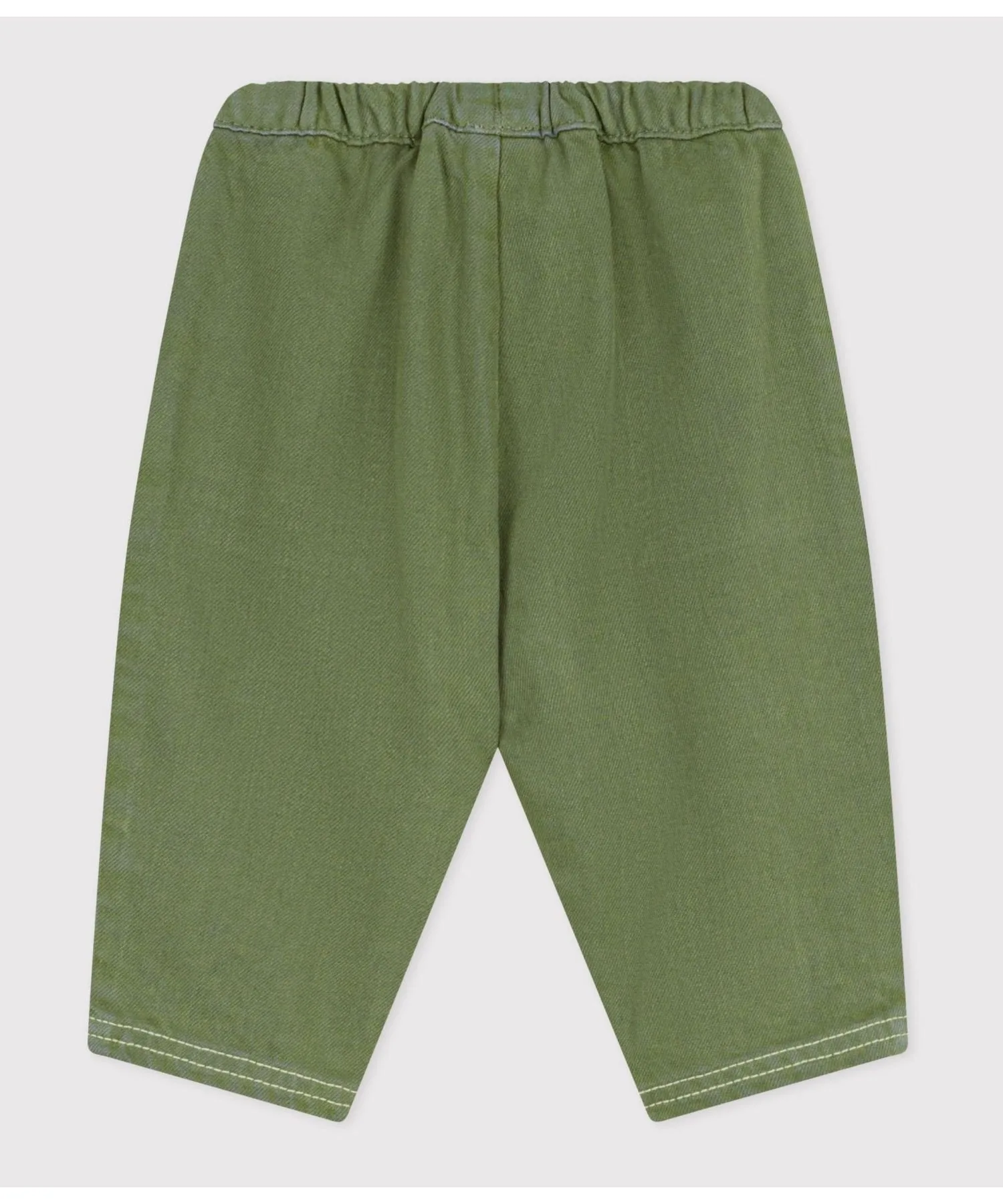 Хлопковые брюки из лиоцелла PETIT BATEAU, Khaki — фото 4