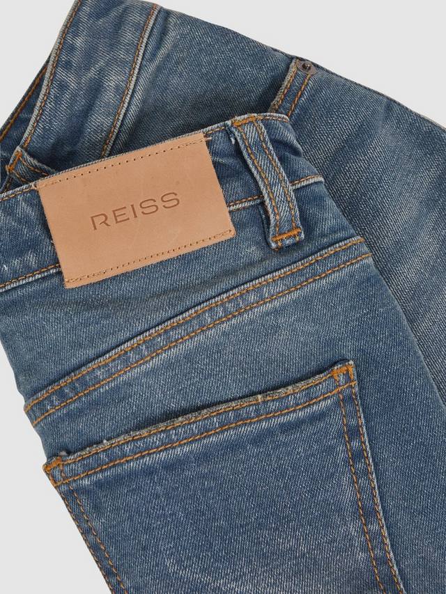 Детские джинсы Belinda Relaxed Turn Up Reiss, Blue — фото 4