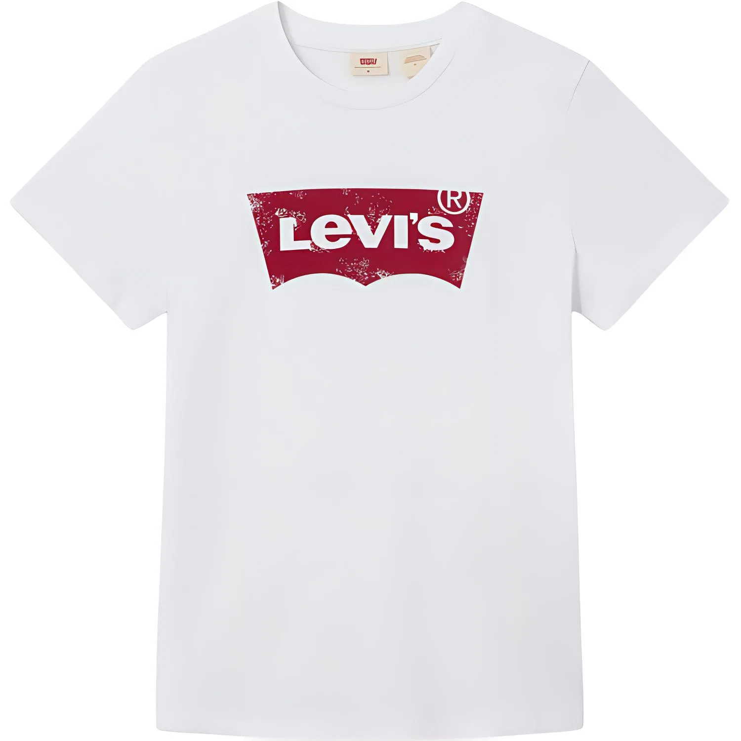 Футболка женская с круглым вырезом Levis белая — фото 3