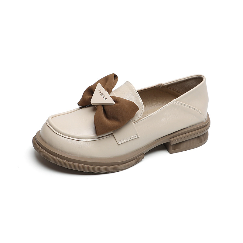 QITUMAUL Женские лоферы абрикосовые [высота каблука 3 см], цвет Apricot[Heel Height 3cm]