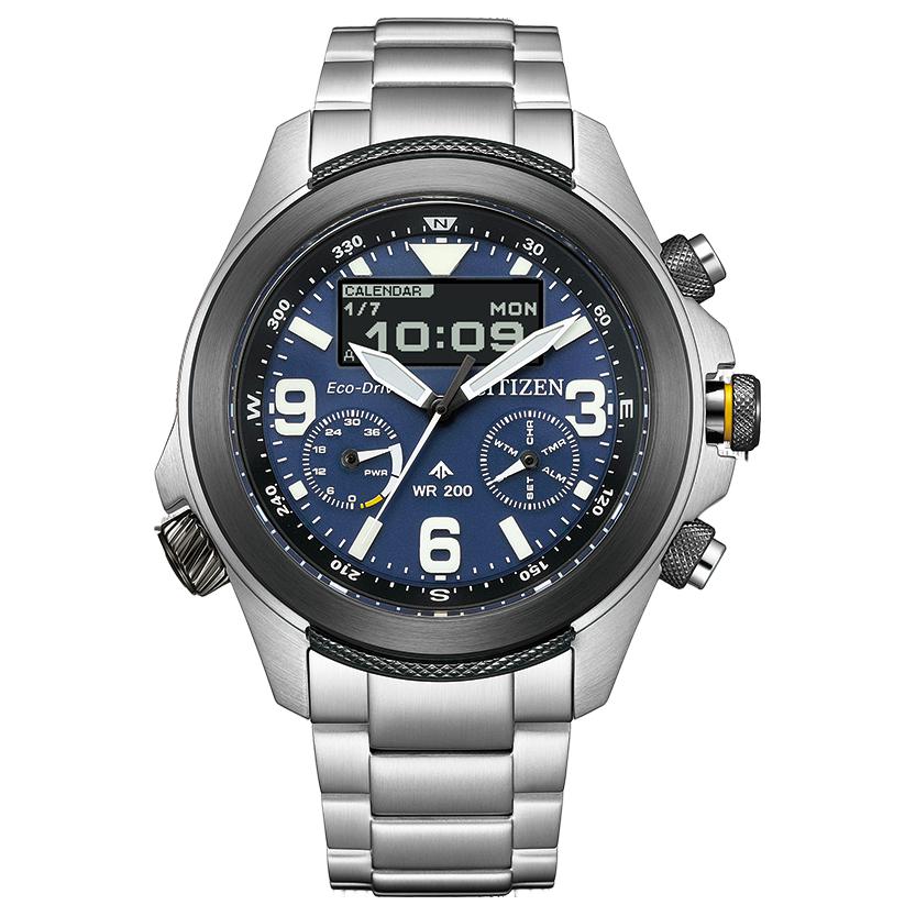

CITIZEN Часы PROMASTER Series Solar Quartz Movement Stainless Steel Strap Watch Men's Watch Blue Dial, Blue Dial