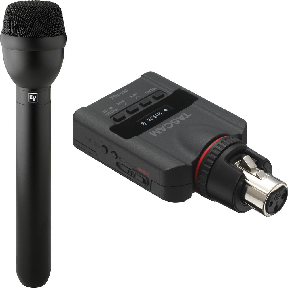 

Комплект из всенаправленного микрофона Electro-Voice RE50B и рекордера Tascam DR-10X