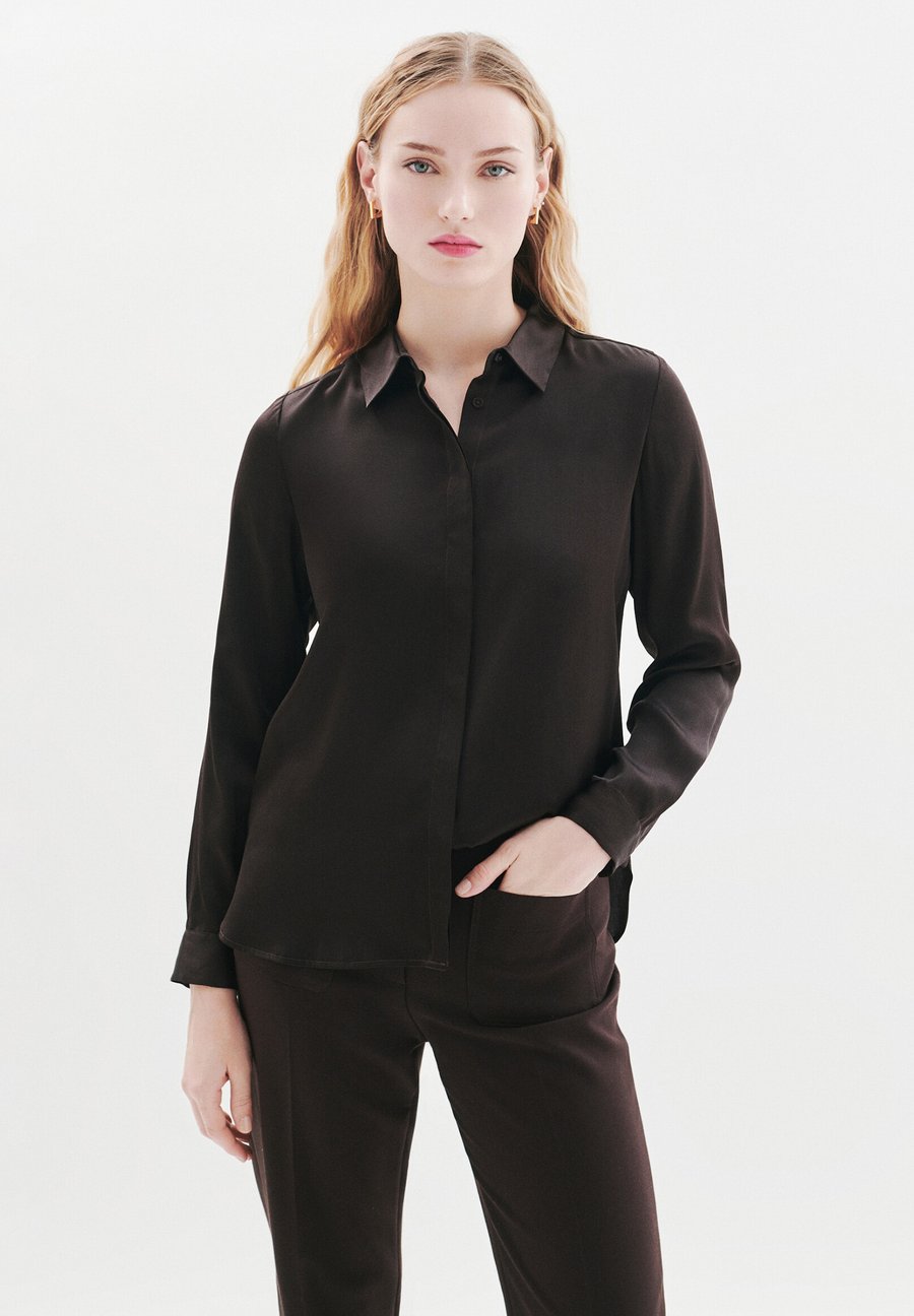 

Блуза Caroll FRENCH BRAND FASHION ELEGANT MODERN JAMIE, Marron Chocolat/Brown