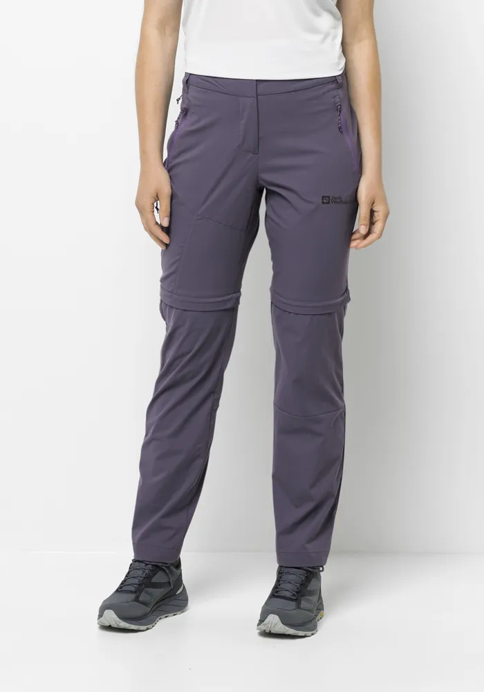 

Брюки на молнии Jack Wolfskin "GLASTAL ZIP AWAY PANTS W", цвет Dark-Grape