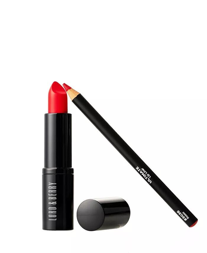 

Набор для макияжа Red Matte Holidays, 2 предмета Lord & Berry, цвет Red
